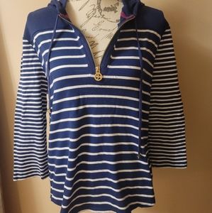 NWOT Jones NY Striped Hoodie size L
